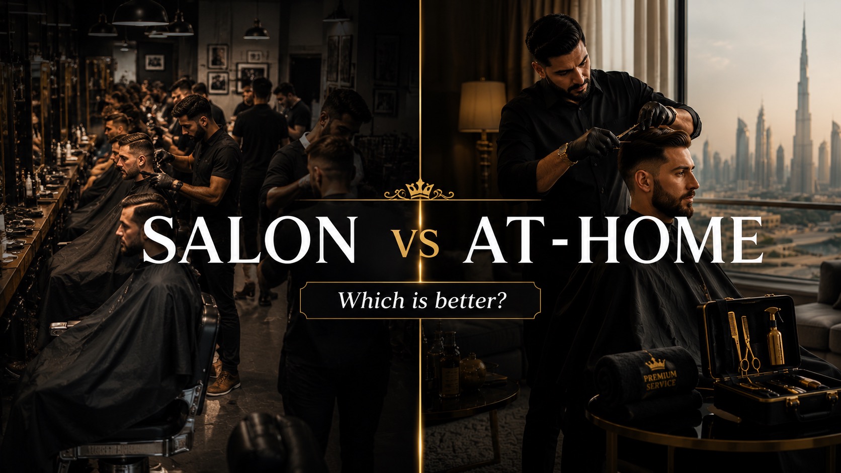 Salon vs at-home barber Dubai